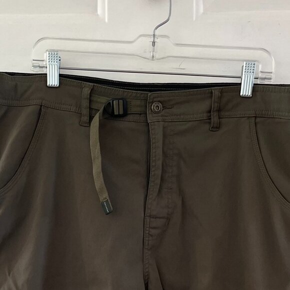 Prana Men's Titan Longline Outdoor Summer Camping Belted Shorts Sz 38 - Picture 5 of 5